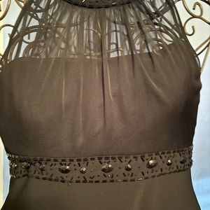 Knee length cocktail dress black